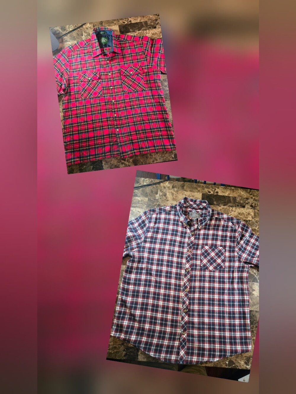 SUSQUEHANNA TRAIL Flannel Button Down SIZE XL & Berkley Jensen Flannel Size XXL